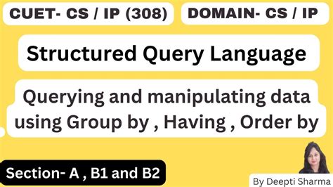 Querying And Manipulating Data Using Group By Having Order By