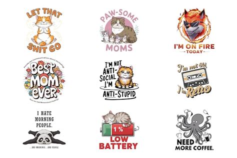 Premium Psd T Shirts Designs Set