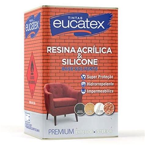 Resina Acrilica Base Solvente Premium Eucatex Lts Resina Acr Lica