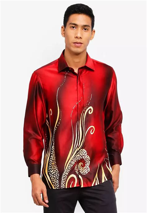 Buy Gene Martino Men S Batik Shirt Online Zalora Malaysia