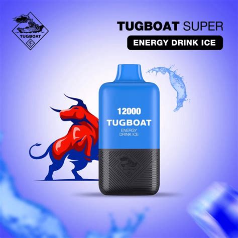 Tugboat Super 12k Puffs Energy Drink Ice Vape Monkey Abu Dhabi