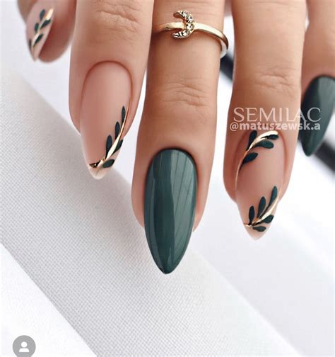 Fall green nails – Artofit