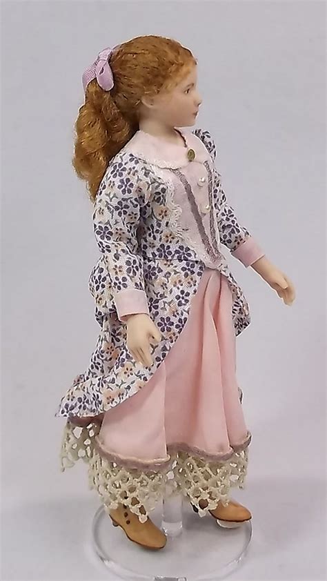 Miniature Dollhouse Doll In 112 Scalevictorian Or Edwardian Etsy