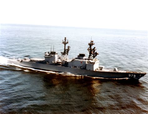 A Aerial Starboard View Of The Destroyer Uss Conolly Dd Underway