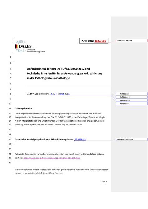 Pdf Anforderungen Der Din En Iso Iec Und Technische