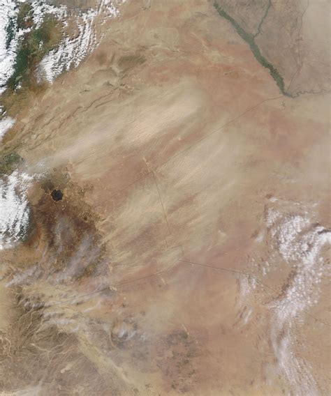 Dust Storms In The Middle East Morning Overpass