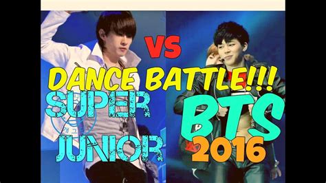 Super Junior Vs BTS Dance Battle 2016 Batalla De Baile YouTube