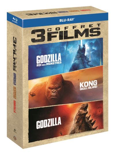 Coffret Godzilla Godzilla 2 Roi Des Monstres Et Kong Skull Island