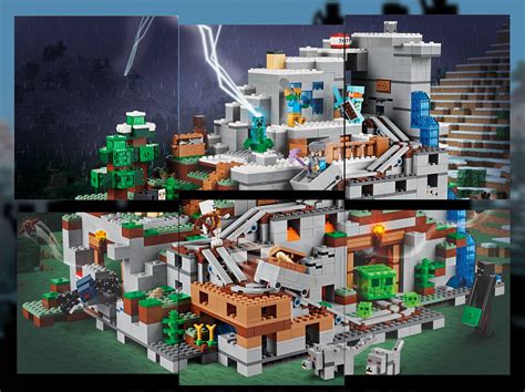 Brickfinder - LEGO Minecraft The Mountain Cave Fully Revealed