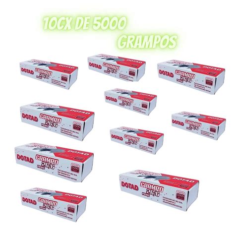 10 Caixas De Grampo Para Grampeador 50 Mil Grampos 26 6 Shopee Brasil