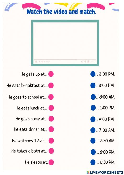 Daily Activities Grade 7 Online Exercise For Live Worksheets