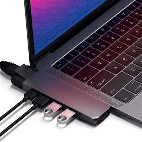 Satechi Usb C Hub Adaptador Multipuertos Pro Slim En Dongle Para