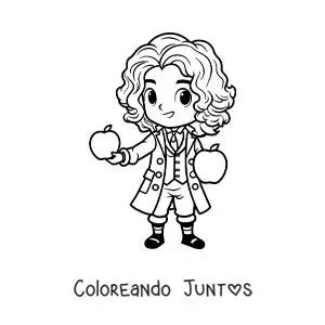 10 Dibujos De Isaac Newton Para Colorear Gratis Coloreando Juntos