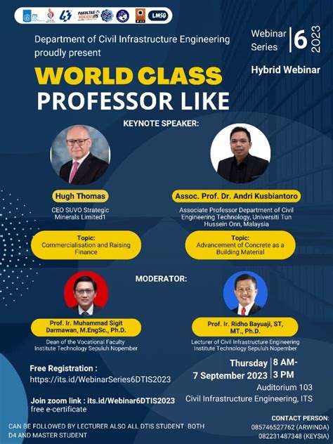 Webinar Series Dtis Th Departemen Teknik Infrastruktur Sipil