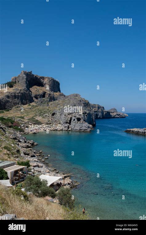 Greece Rhodes The Largest Of The Dodecanese Islands St Pauls Bay