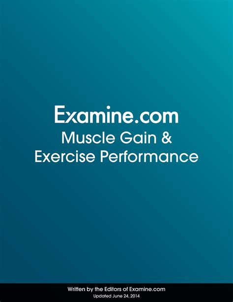 Examine Com Stack Guide Muscle Gain And Exercise Performance Muscle