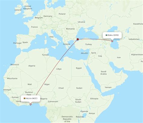 All Flight Routes From Baku To Accra Gyd To Acc Flight Routes