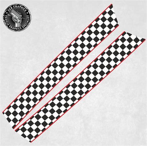 Zen Graphics Mini F55 F56 Cooper S Jcw Chequered Bonnet Stripes