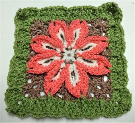 Ravelry Hip Wild Flower Granny Square Pattern By Joanita Theron