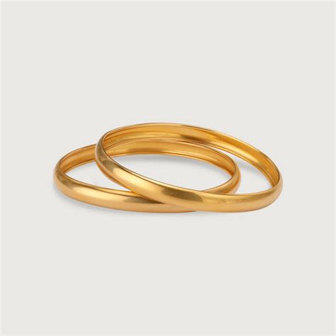 22kt Yellow Gold Sublime Minimal Bangles