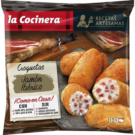 Comprar Croquetas De Jamón Ibérico Bolsa 400 G · La Cocinera Recetas Artesanas · Supermercado