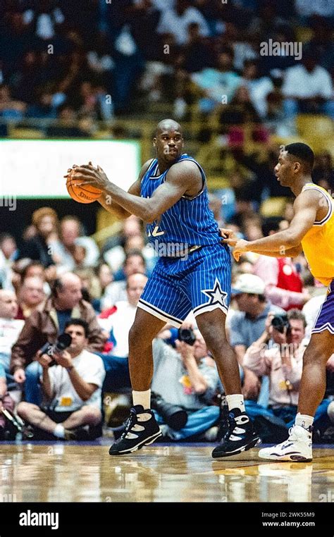 Shaquille Oneal Orlando Magic 1995 Stock Photo Alamy