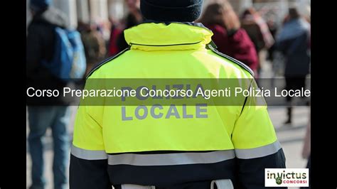 Corso Preparazione Quiz Concorso Agenti Polizia Locale YouTube