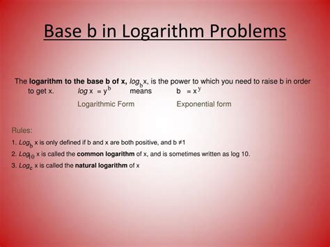 Ppt Logarithms And Their Graphs Powerpoint Presentation Free