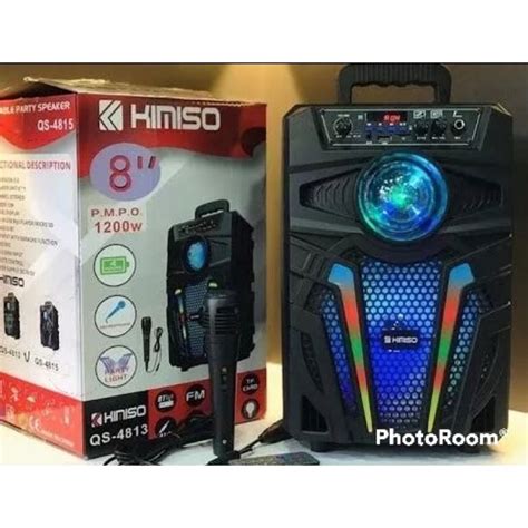 Jual Speaker Karaoke Bluetooth Kimiso Inch Shopee Indonesia