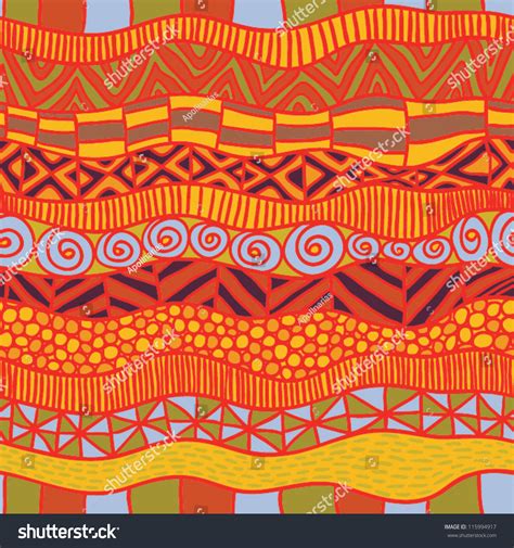 African Ethnic Seamless Pattern Stock Vector Illustration 115994917