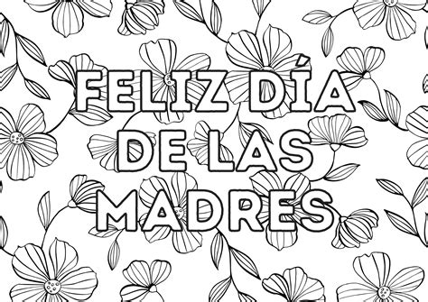 Dibujos Del Día De Las Madres Para Colorear Poder Mamá