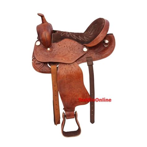 Brown Western Horse Arabian Saddle 18