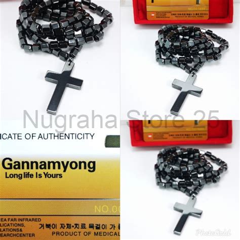 Jual Kalung Kesehatan Anti Radiasi Negatif Ion Lambang Rosario