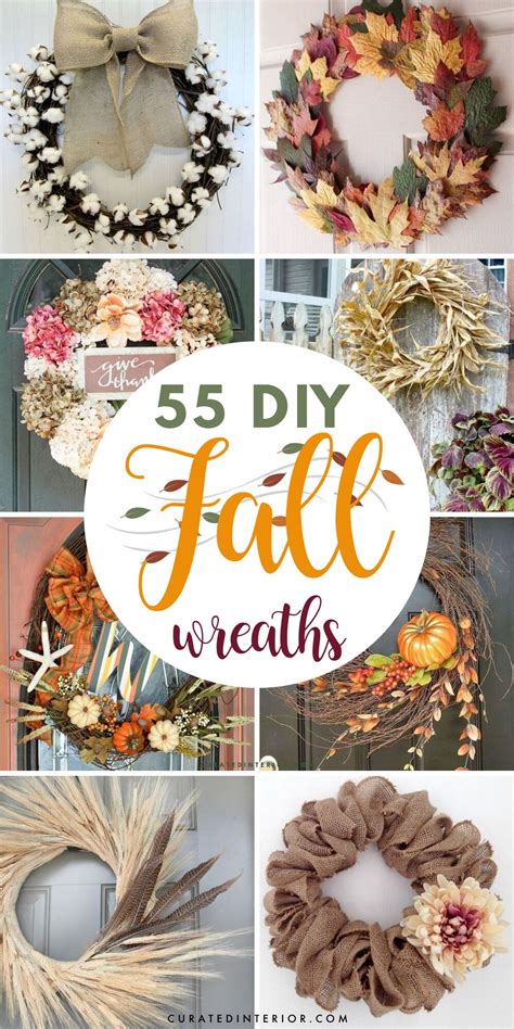 55 Diy Fall Wreaths That Are Easy And Inexpensive To Make