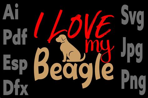 I Love Beagale Graphic By Designs Hut · Creative Fabrica