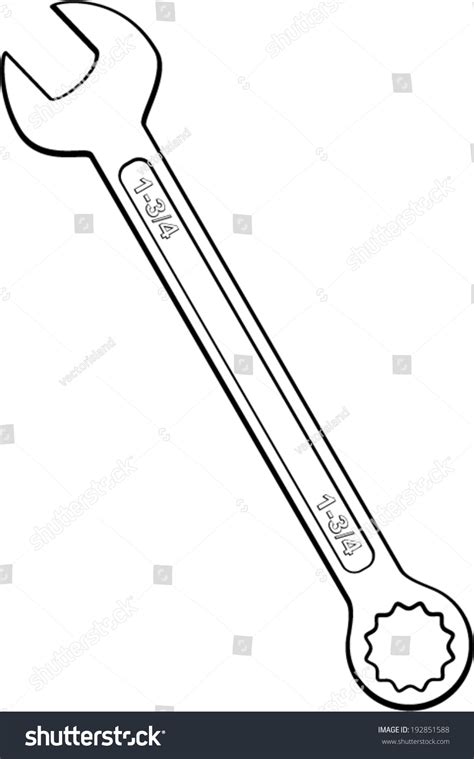 Combination Wrench Stock Vector Shutterstock