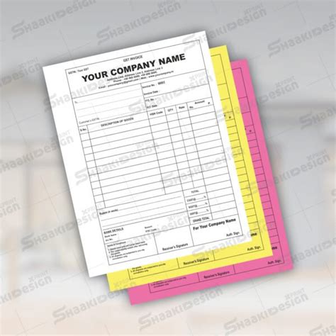 A Bill Book Printing Online Custom Print