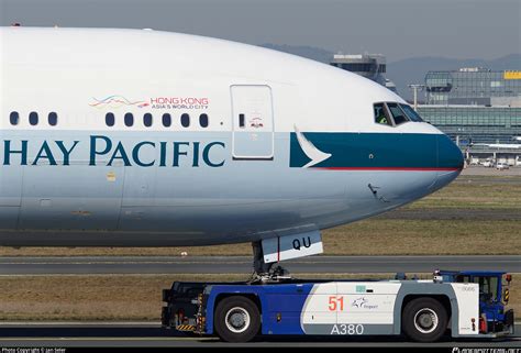 B KQU Cathay Pacific Boeing 777 367ER Photo By Jan Seler ID 1154569