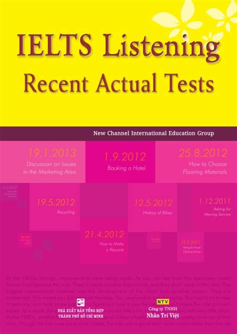 Tr N B Cu N Ielts Recent Actual Tests Pdf Gi I Chi Ti T