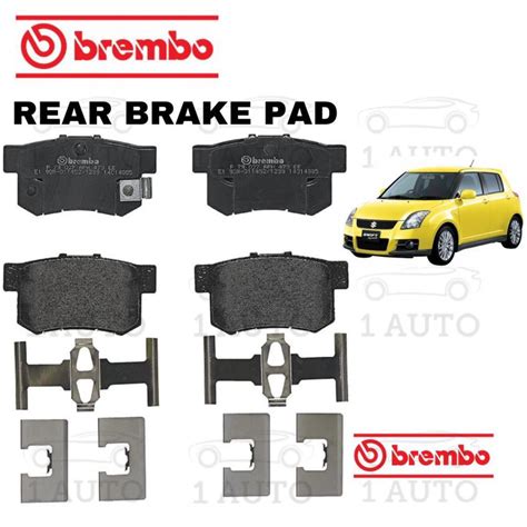 GENUINE BREMBO REAR BRAKE PAD SUZUKI SWIFT SPORT 1 6 ZC31S ZC31 2005