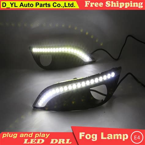 Car Styling Daytime Running Lights For Peugeot 308 Led Drl 2010 2014 Peugeot 308 Led Fog Light