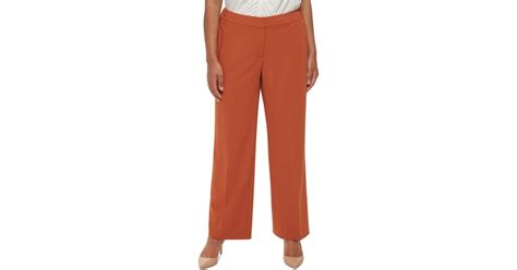 Calvin Klein Synthetic Plus Size Lux Highline Pants Lyst