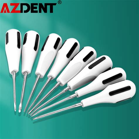 Pcs Set Stainless Steel Dental Luxating Lift Curved Root Elevator