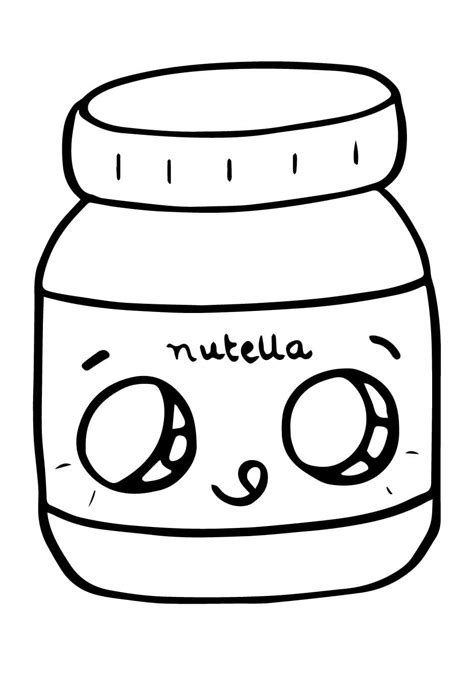 Desenhos De Nutella Para Colorir Pintar E Imprimir ColorirOnline