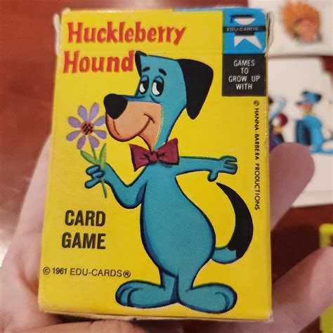 Vintage Huckleberry Hound Cartoon Playing Card Game