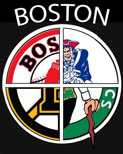 Boston Pro Team Logos Wall Art Poster X Color Photo Ebay