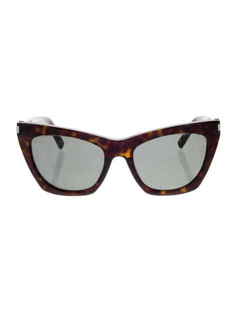 Saint Laurent Kate Cat Eye Sunglasses Brown Sunglasses Accessories