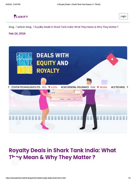 shark tank royalty deal | PDF