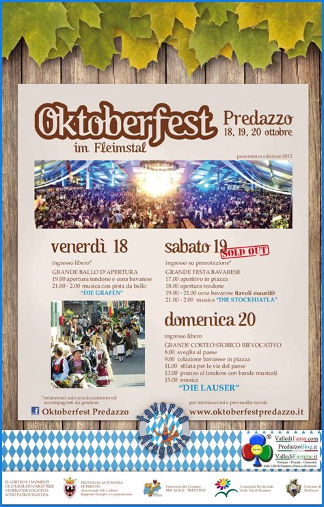 Oktoberfest 2013 A Predazzo 18 19 20 Ottobre Predazzoblog Predazzoblog