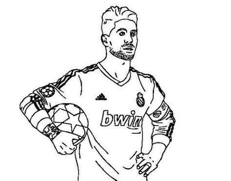 A Drawing Of A Man Holding A Soccer Ball In His Right Hand And Wearing